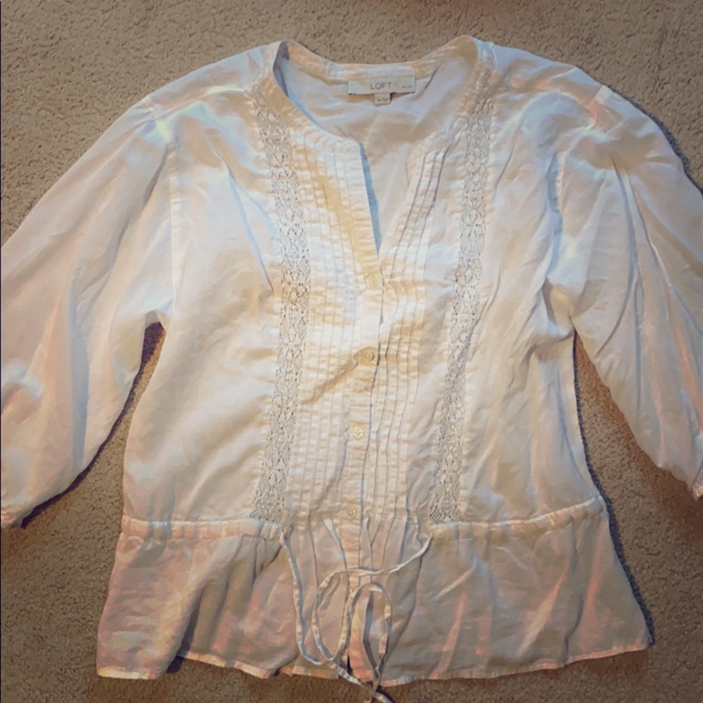 LOFT Peasant Top